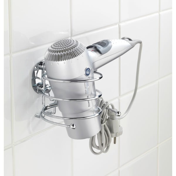 Wenko Turbo-Loc samonosilni nosilec za sušilec za lase, nosilnost do 40 kg-image-1