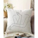 Prevleka za vzglavnik iz mešanice bombaža Minimalist Cushion Covers Pose, 55 x 55 cm