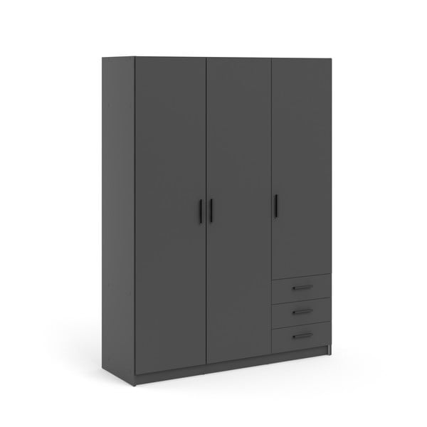 Temno siva garderobna omara 147x200 cm Sprint – Tvilum-image-3