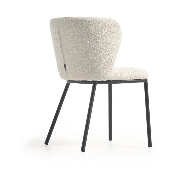 Bel oblazinjen jedilni stol Ciselia – Kave Home-image-4