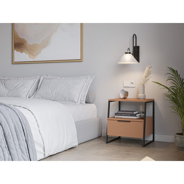 Opečnato oranžna nočna omarica Velia – Marckeric-image-1