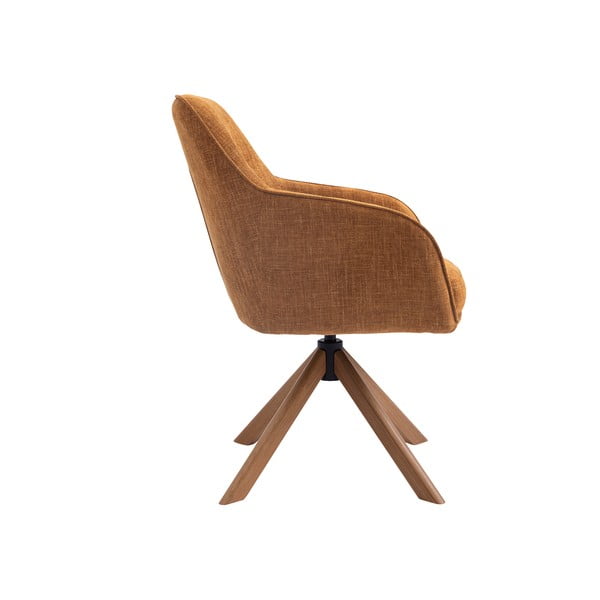 Oranžni oblazinjeni jedilni stoli v kompletu 2 ks Avola – Unique Furniture-image-4