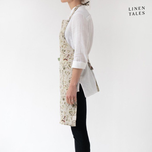 Lanen predpasnik z božičnim motivom – Linen Tales-image-1