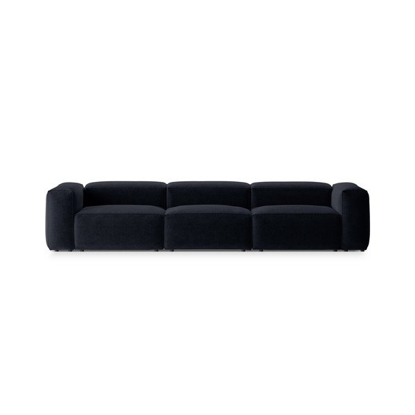Temno modra sedežna garnitura 364 cm Bergamo – Cosmopolitan Design