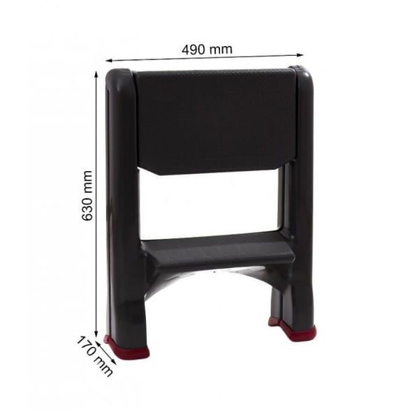 Črna lestev Curver, višina 63 cm-image-2