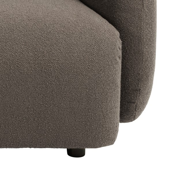 Siva/rjava kotna sedežna garnitura iz tkanine bouclé (levi kot) Imola – Bonami Selection-image-4