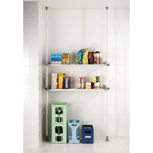 Bela kovinska kopalniška polica 120x300 cm Herkules – Wenko-image-1