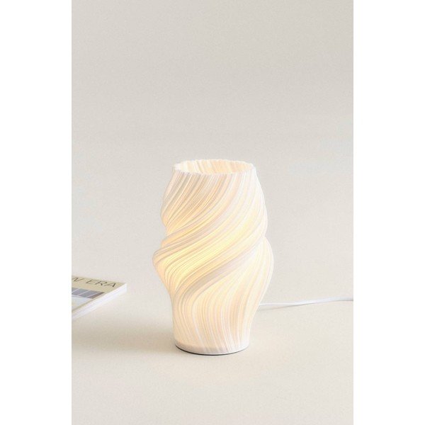 Bela plastična namizna svetilka (višina 27 cm) Calais – Jotex-image-1