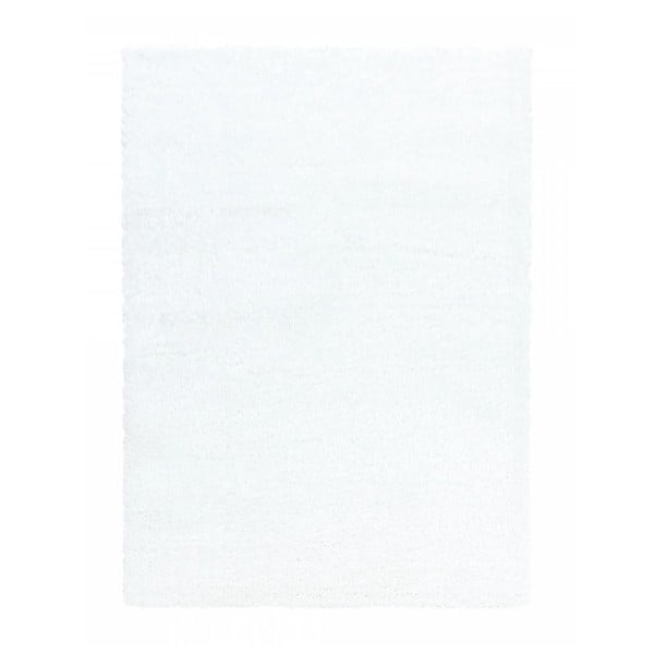Bela pralna preproga 80x150 cm Pelush White – Mila Home