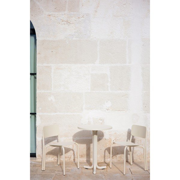 Bež kovinski vrtni stol Kei – noo.ma-image-4