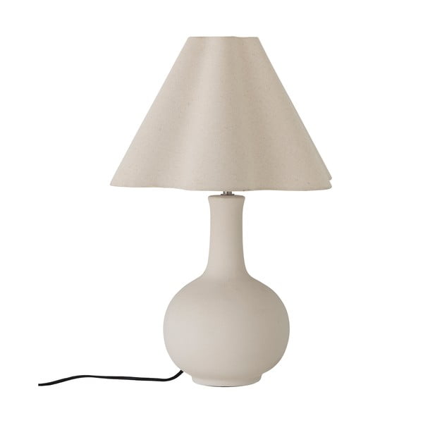 Kremno bela namizna svetilka s tekstilnim senčilom (višina 60 cm) Heide – Bloomingville