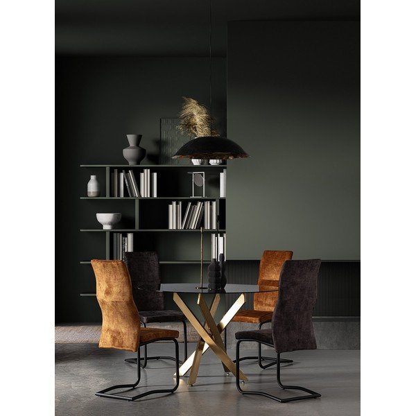 Gorčično rumen oblazinjen jedilni stol Thelma – Bizzotto-image-1