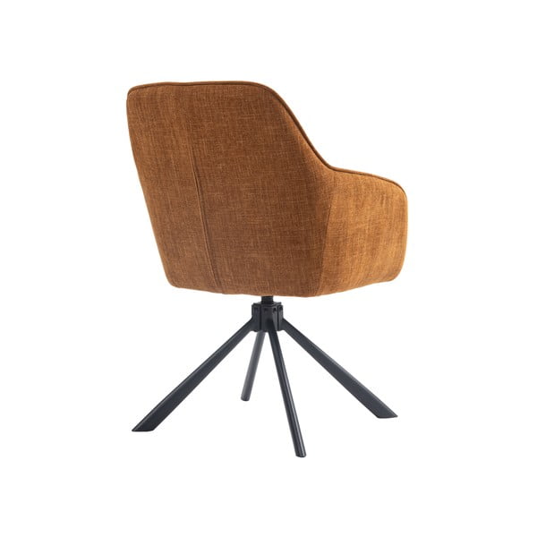 Oranžni oblazinjeni jedilni stoli v kompletu 2 ks Avola – Unique Furniture-image-4