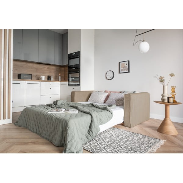 Bež raztegljiv kavč 168 cm Lucky Lucy - Miuform-image-3