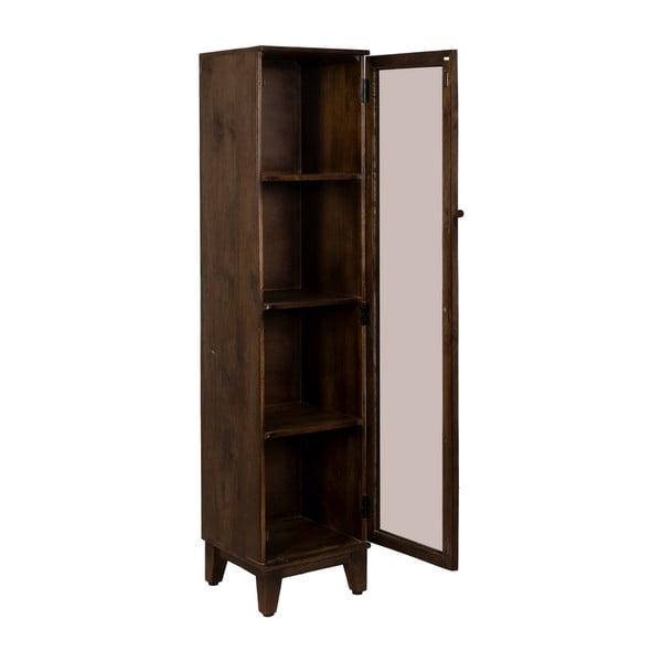 Rjava vitrina iz masivnega manga 40x180x40 cm Ravi – Ixia-image-2
