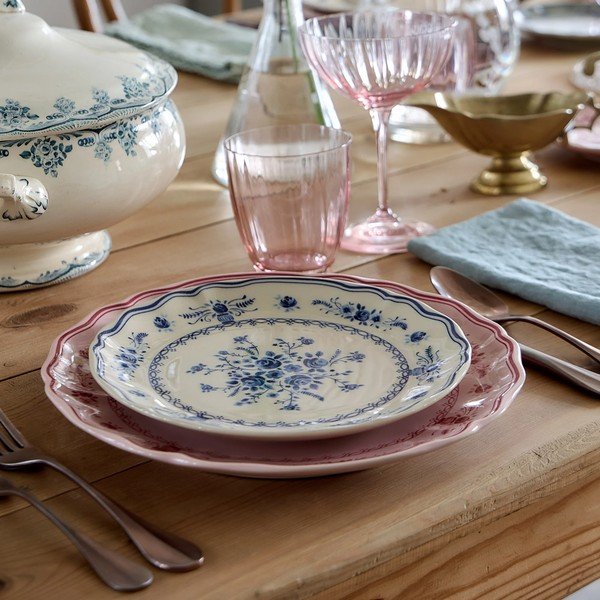 Moder/bež desertni krožnik iz kamenine ø 21 cm Vila – Costa Nova-image-4