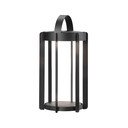 Črna zunanja LED lanterna na USB (višina 30 cm) Firefly – Zone