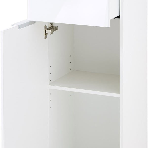 Bela visoka kopalniška omarica v hrastovem dekorju 39x112 cm Pescara - Germania-image-4