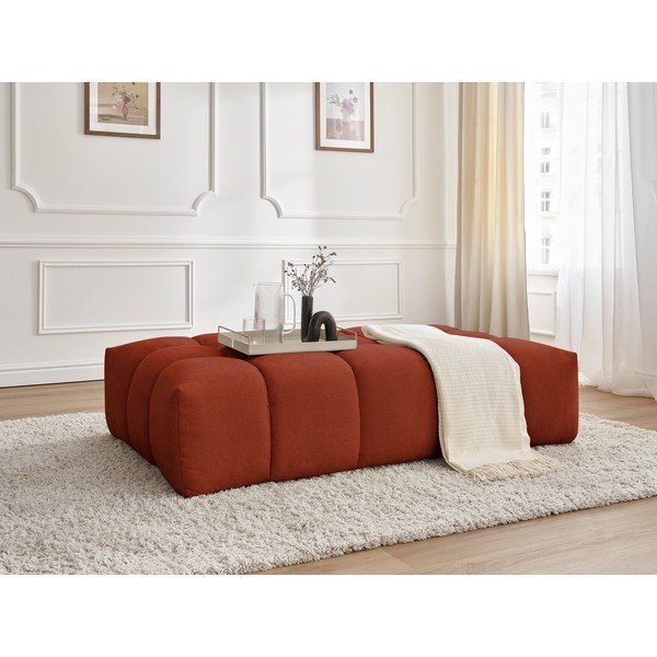 Opečnato oranžen tabure Everest – Bobochic Paris-image-1