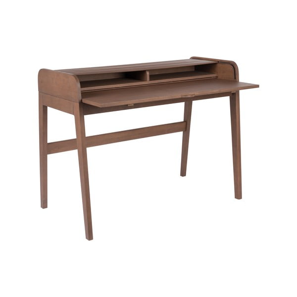 Rjava pisalna miza z izvlečnim vrhom Zuiver Barbier-image-3