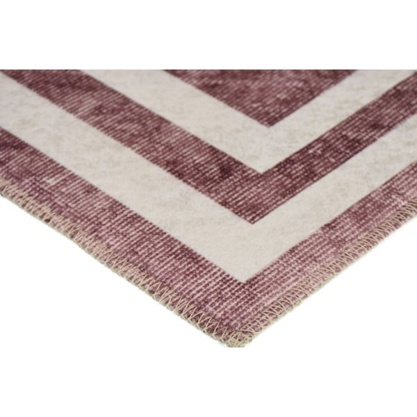 Rdeča pralna preproga 180x120 cm - Vitaus-image-2