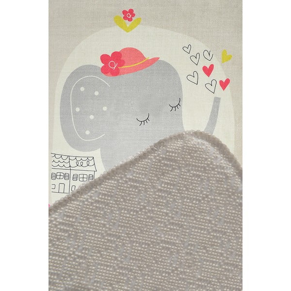 Otroška nedrseča preproga Conceptum Hypnose Elephants Bike, 140 x 190 cm-image-2