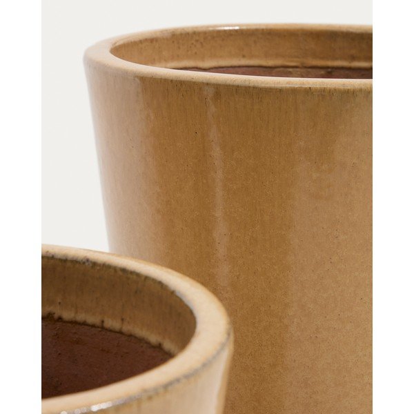 Keramični cvetlični lonci v kompletu 3 ks ø 47 cm Rotja – Kave Home-image-2