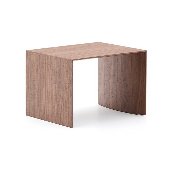 Stranska mizica v orehovem dekorju 40x55 cm Litto – Kave Home