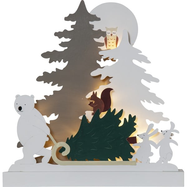Bela božična svetlobna dekoracija Forest Friends – Star Trading