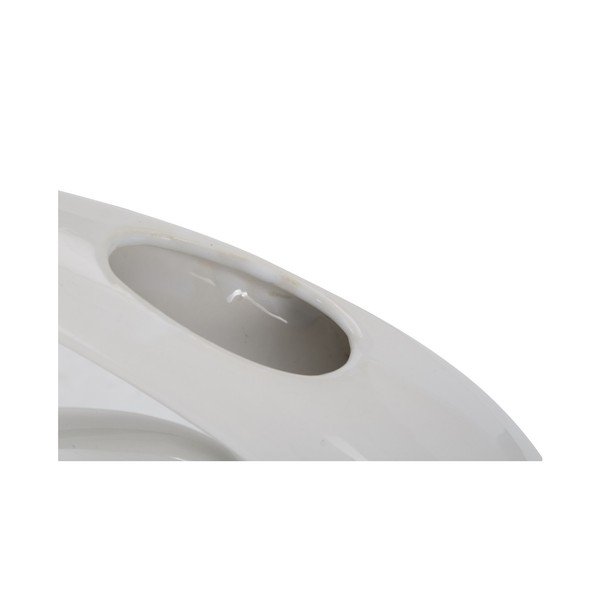 Bela in srebrna keramična vaza Mauro Ferretti Bling-image-1