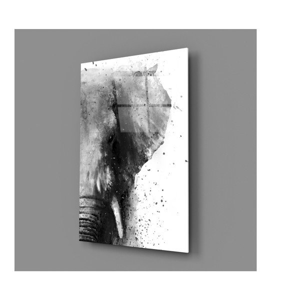 Steklena slika Insigne Elephant, 46 x 72 cm-image-3