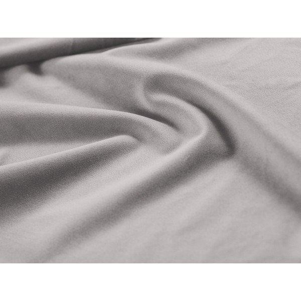 Oblazinjena postelja s prostorom za shranjevanje in z letvenim dnom 90x200 cm v srebrni barvi Jodie – Micadoni -image-4