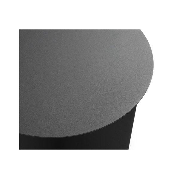 Črna dodatna mizica Custom Form Oli, ⌀ 50 cm-image-4