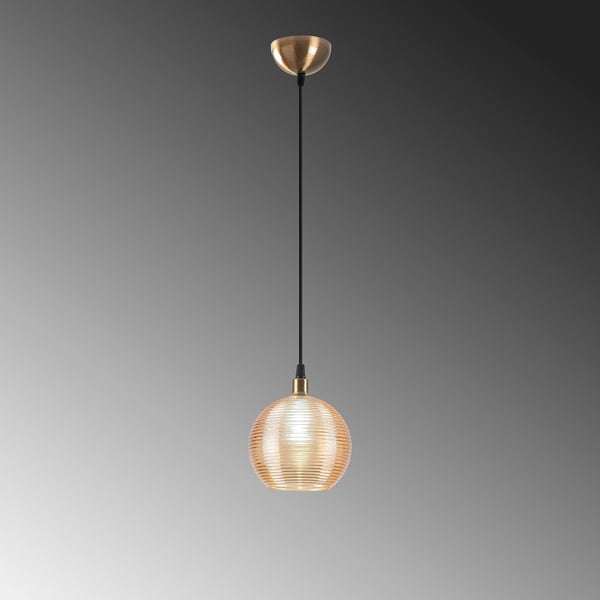 Oker rumena/zlata viseča svetilka s steklenim senčilom ø 15 cm Muzo – Opviq lights-image-4