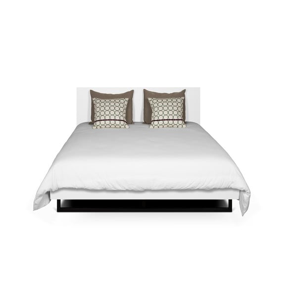 Bela postelja z jeklenimi nogami TemaHome Mara, 160 x 200 cm
