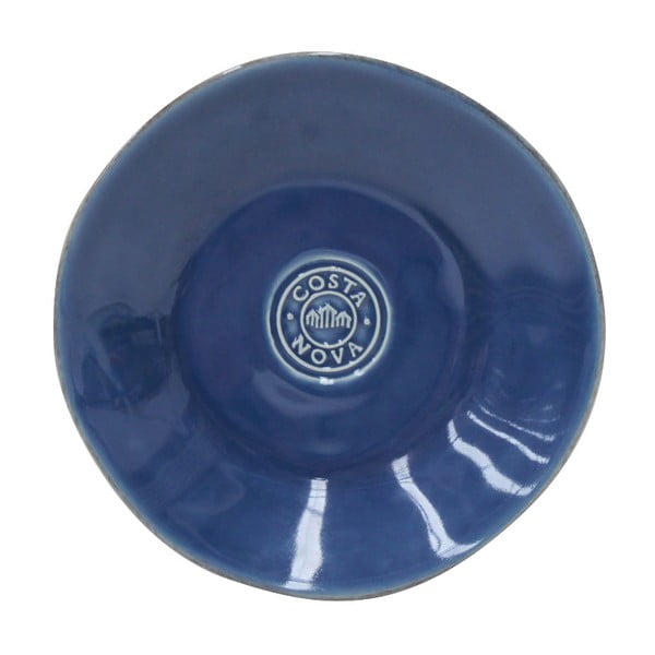 Modri lončeni krožnik za pecivo Costa Nova, ⌀ 16 cm