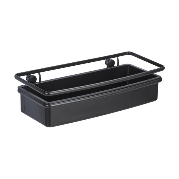 Črna polica za tuš Wenko Molinella, 30 x 9 cm-image-2