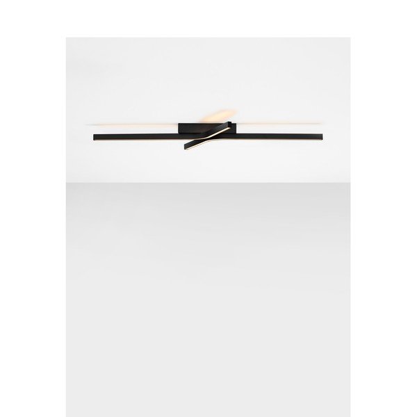 Mat črna aluminijasta LED zatemnitvena stropna svetilka 50x100 cm Akro – Nova Luce-image-3