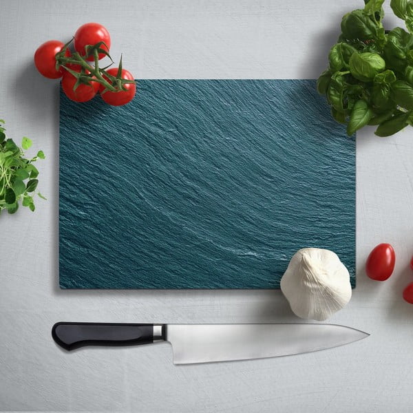 Insigne Misto turkizna deska za rezanje iz kaljenega stekla, 35 x 25 cm
