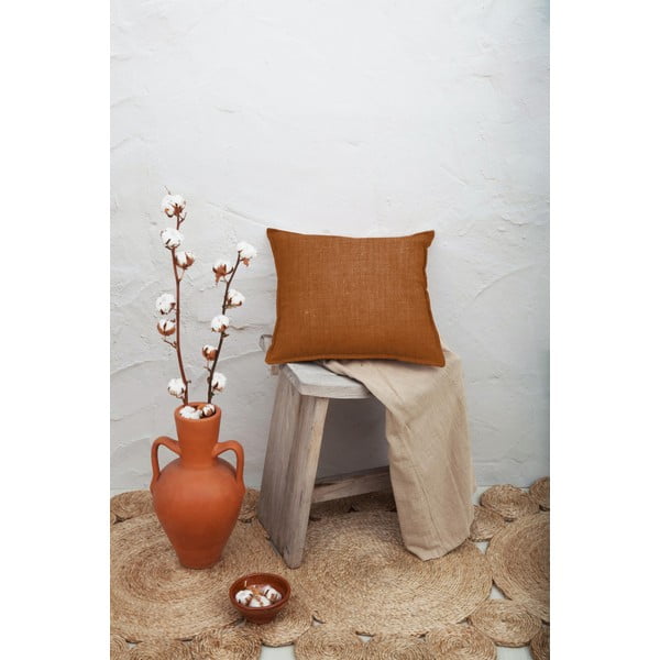 Oranžna okrasna blazina Really Nice Things Terracota, 45 x 45 cm-image-1