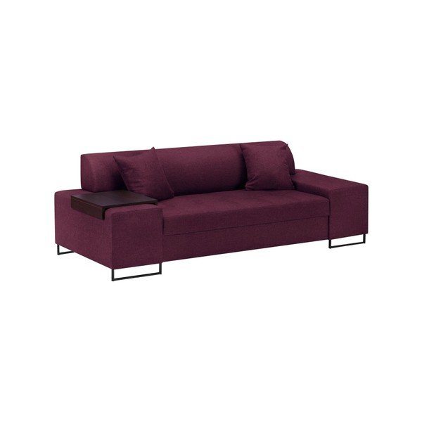 Vijolični kavč z nogami v črni barvi Cosmopolitan Design Orlando, 220 cm-image-2
