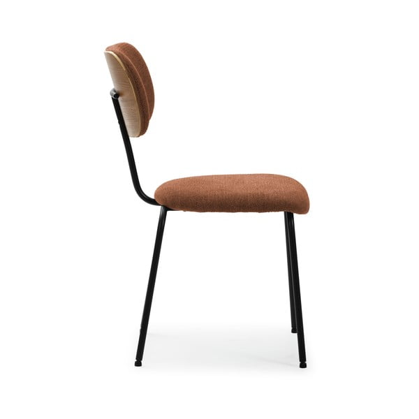 Opečnato oranžni jedilni stoli v kompletu 4 ks Dash – Marckeric-image-3