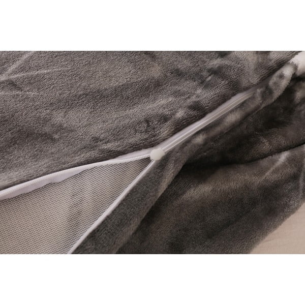 Siva enojna posteljnina iz mikropliša 140x200 cm – My House-image-2