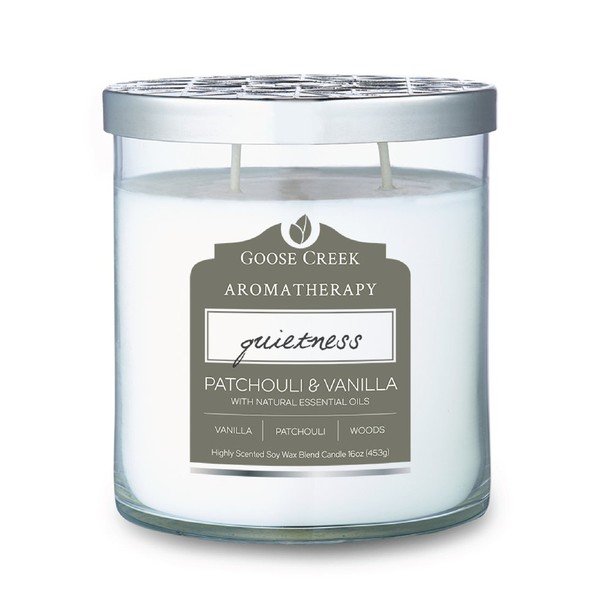 Dišeča sveča Goose Creek Patchouli & Vanilla Blossom, čas gorenja 60 ur
