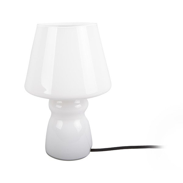 Bela steklena namizna svetilka Leitmotiv Classic Glass, ø 16 cm-image-1