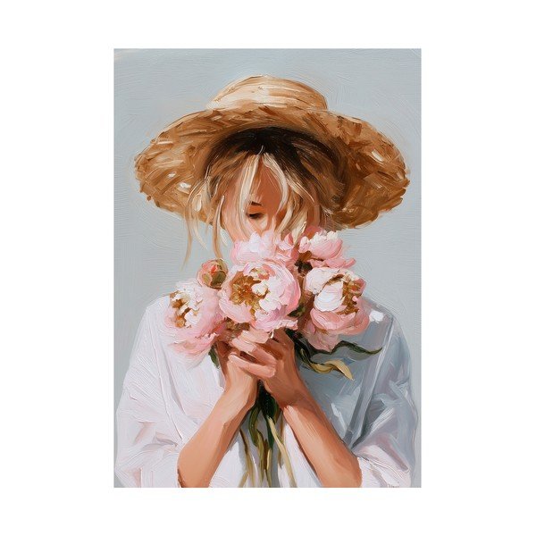 Slika z ročno naslikanimi elementi 70x100 cm Estelle – Styler