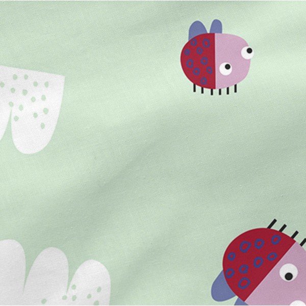 Otroška bombaćna rjuha Moshi Moshi Patchwork Animal, 60 x 120 cm-image-4