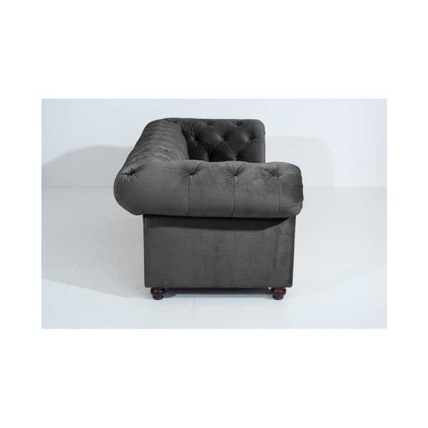 Antracitno siva zofa Max Winzer Orleans Velvet, 216 cm-image-4