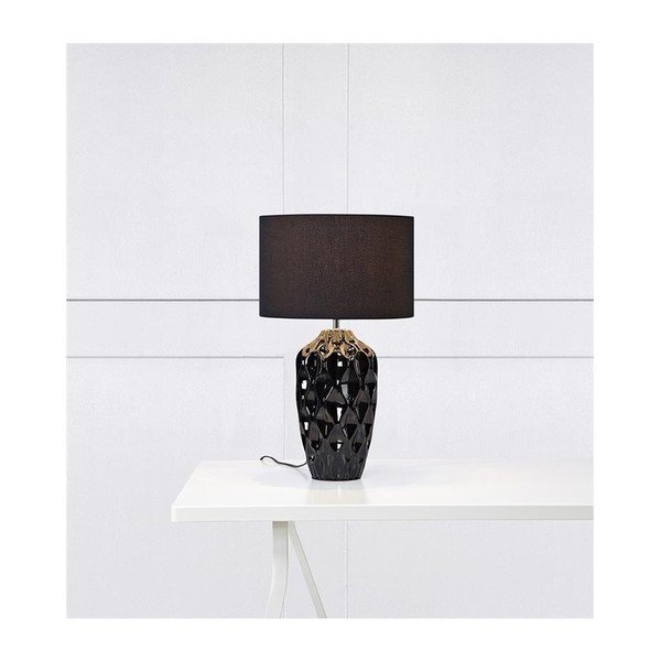 Črna namizna svetilka Markslöjd Ben, ø 26 cm-image-1
