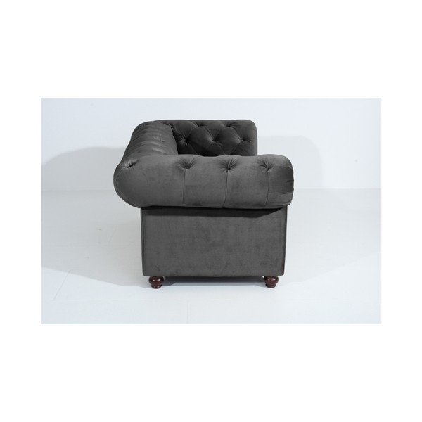 Antracitno siva zofa Max Winzer Orleans Velvet, 196 cm-image-4